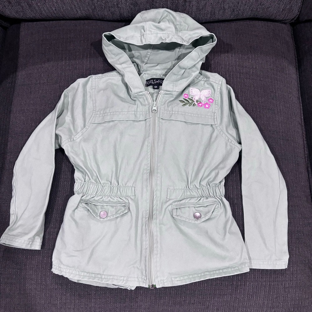 Girls First - Green Zip Up Jacket